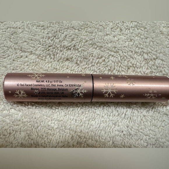 Too Faced Better Than Sex Mascara Snowman Ornament - Pink and Gold - Picture 2 of 5